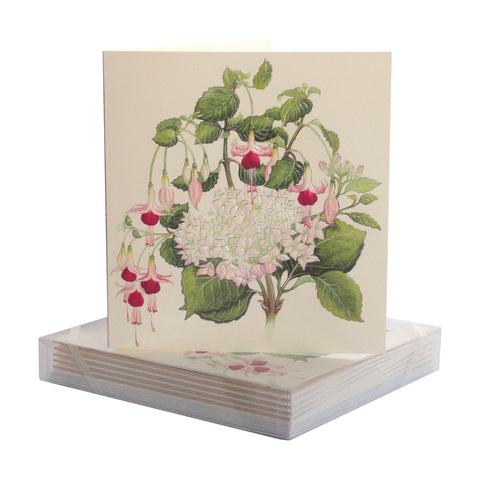 Fuchsia Hydrangea Group - Sympathy Greeting Card