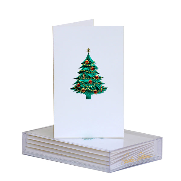 Tree With Ornaments Boxed Mini Note